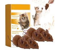 Cat Mouse Toy, 2025 New Cat Toys for Indoor Cats Adult, Pet Toy Plush Rat Chasing Prank Toy for Cats Dogs Pets Kids Novelty Gift (4pcs)