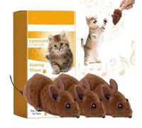Cat Mouse Toy, 2025 New Cat Toys for Indoor Cats Adult, Pet Toy Plush Rat Chasing Prank Toy for Cats Dogs Pets Kids Novelty Gift (3pcs)