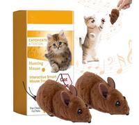 Cat Mouse Toy, 2025 New Cat Toys for Indoor Cats Adult, Pet Toy Plush Rat Chasing Prank Toy for Cats Dogs Pets Kids Novelty Gift (2pcs)