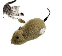Cat Mouse Toy - 7cm Wind-Up Plush Mouse, Indoor Hunting Toy, Clockwork Runner | Realistic Racing Mouse Toy for Kitten Exercise Stimulation Boredom Relief Interactive Eight