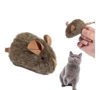 Cat Mouse Toy | Pack of 2 Squeaky Interactive Realistic Kitten Game | Cat Teeth Cleaning Toy for Movement Mental Stimulation Hunting Simulation Scratching Home Indoor Outdoor