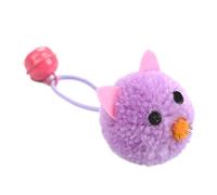 Cat Mouse Toy, Play Mouse Toy with Bells, Mouse Cat Toy, Indoor Kitten Interactive Fun, Plush Mouse Shaped Toy, Indoor Cats Exercise Toy for Small Pets (Purple)