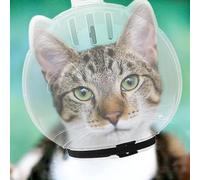 Cat Mouth Cover | Transparent Muzzle for Prevent Biting - Adjustable Kitten Astronaut Helmet, Shaving Pet Tools, Guard Muzzle Chewing for Small Animals