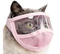 Cat Mouth Guard Adjustable Mesh Pet Headgear