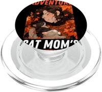 Cat Mum Autumn Embrace The Autumn Adventures PopSockets PopGrip for MagSafe