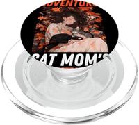 Cat Mum Autumn Embrace The Autumn Adventures PopSockets PopGrip for MagSafe