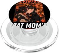 Cat Mum Autumn Season Embrace The Autumn Adventures PopSockets PopGrip for MagSafe