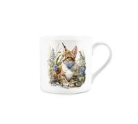 Cat Mum Mug - Ginger Cat Gift Present - Bone China Tea/Coffee Cup for Cat Lovers