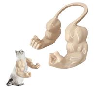 Cat Muscle Arm Decoration,3D Printed Cat Muscle Arms,Halloween Costumes for Pet,Cat's Neck Arms with Muscle,Strong Arm for Cats,Giant Halloween Props for Funny Small Dog Kitten Parties (A)