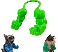 Cat Muscle Arm Halloween Cat Costume Accessory 3D Printed Cat's Neck Arm with Muscle for Pet Cosplay, Funny Pet Halloween Costume Prop Hanging Armss for Kitten Birthday Party Supplies Light Green