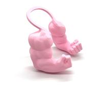 Cat Muscle Arms 3D Printed Superhero Cosplay Toy for Small Dogs Adjustable Funny Halloween & Birthday Pet Photo Shoot (Pink)