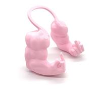 Cat Muscle Arms 3D Printed Superhero Cosplay Toy for Small Dogs Adjustable Funny Halloween & Birthday Pet Photo Shoot (Pink Finger)