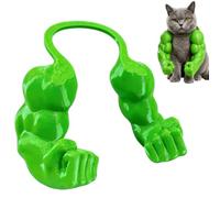 Cat Muscle Arms, Cat Muscle Arms Hilarious 3d Printed Costume, Lightweight Neck Hanging Festival Outfit, Ideal Photo Prop for Cats & Dogs, Pet Accessory (Green)