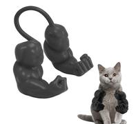 Cat Muscle Arms Costume, Funny Pet Props for Cats, Black Costume for Pets, Perfect for Halloween and Photo Shoots, Durable and Comfortable Design, 15 * 17 * 8.5 cm
