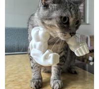 Cat Muscle Arms Halloween Pet Costume 3D Printed Cat Outfit，White | Funny Lightweight Superhero Arms Dress Up for Cats Small Dogs Kitten Party Props