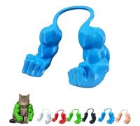 Cat Muscle Arms, Halloween Pet Costume Superhero Arms (Blue) | Hilarious 3D printed cat muscle arms. Lightweight neck-hanging design, great for photos and parties.