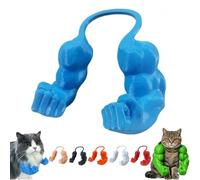 Cat Muscle Arms, Muscular Arms for Cats, 3D Printed Funny Cosplay Accessory for Cats and Small Dogs, Comfy Shoulder Attachment, Halloween Photo Shoot (Blue)