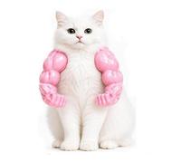 Cat Muscles Arms,Muscle Arms for Cats,Pet Shoulder Attachment for Feline Cosplay,Lightweight PLA Toy,Cat Costume,Funny Pet Props for Halloween Costumes & Cosplay (Pink)