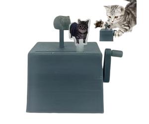 Cat Music Box - Rotating Mechanism Interactive, Calming Music Sound, Pet Toy Durable, Lightweight Play Design | For Small Medium Large Kittens Cats Entertainment Play Activity Companion Accessories Fu