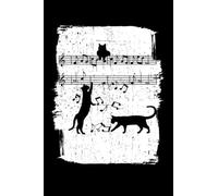 Cat Music Notes: 6"x9", Notes, Notebook, Journal,Notizbuch,Carnet de notes,libreta, Diary, 120 Pages lined, Paperback Cover