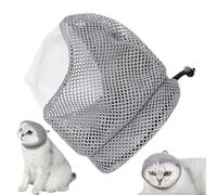 Cat Muzzle - Adjustable Anti Bite Head Cover, Breathable Mesh Design For Comfort And Safety | Pet Muzzle For Grooming, Bathing, Trimming, And Vet Visits Prevents Cats From Biting Or Scratching