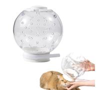 Cat Muzzle For Grooming - 14cm Transparent ABS | 150g Breathable Elizabethan Collar, Anti-Bite Safety Space Hood For Pet Vaccination And Nail Trimming Health Scenarios