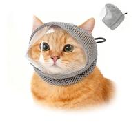 Cat Muzzle for Grooming,Adjustable Anti-Bite Head Cover,New Cat Breathable Grooming Helmet Mask for Nail Trimming,Helmet Mask for Nail Trimming, Injections & Bathing, Safe Fit for Cats (S)