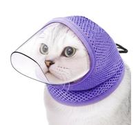 Cat Muzzle for Grooming Anti Bite Breathable Adjustable Mesh Face