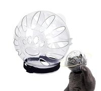 Cat Muzzle for Grooming - Pet Accessories with Magic Sticker Cat Bubble Hospital Muzzle | Breathable Cat Hoods with Transparent Cat Head Cover