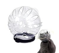 Cat Muzzle for Nail Trimming Lightweight Bubble Muzzle | Transparent for Home Living Room Veterinary Hospital Pet Parent Pet Accessories