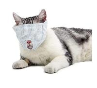 Cat Muzzle, Mesh Anti Bite Kitty Mouth Cover for Prevent Biting Grooming Meowing Chewing Scratching