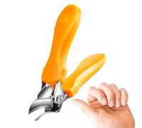 Cat Nail Clippers with Round Cutting Hole - Innovative Design Angled Head Nail Clippers | Stainless Steel Invasion Nail Cutter | Curved Toenail Clippers, Precision Manicure Tool