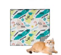 Cat Nail Clipping Grooming Bag - Pet Cat Self-Adherent Swaddle Wrap - Anti-Bite Cat Control Mat for Cutting Cat's Nails, Clean Ears, Brush Teeth, Feed Medicine