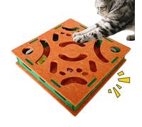 Cat Nail File Box | Interactive Claw Trimmer - with Bell Ball Felt Cat Scratch Puzzle - for Kitten Dog Small Medium Large Breed Indoor Bedroom Floor Couch Floor Carpet Furniture Protection