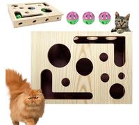 Cat Nail File Box - Scratch Puzzle Enrichment Box, Stress-Free Alternative to Clippers & Grinders, Sandpaper Inside for Indoor Cats