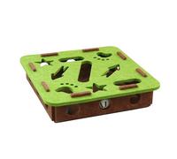 Cat Nail File Box, Scratching Toy with 2 Bell Balls, Scratching Puzzle Box for Cats, for Kittens, Pet Care, Interior Decoration, Couch, Carpet, Room Corners