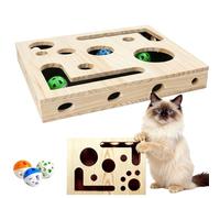 Cat Nail File Box with Bell Ball & Sandpaper Inside, Cat Nail File Enrichment Box, for Cats That Hates Having Its Nails Trimmed, NailFile Stress Free Alternative