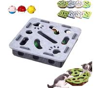 Cat Nail File Box with Self-Adhesive Sand Paper, Cat Nail File Enrichment Box, Gift for a Cats That Hates Having Its Nails Trimmed (Gray(Square))