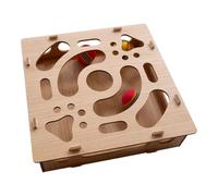 Cat Nail File Enrichment Box - Ball Interactive Cat Scratch Puzzle Box, With Bell And Scratching Maze, Nail File Stress Free Alternative To Clippers And Grinders | For Mental Stimulation Training