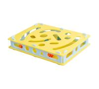 Cat Nail File Enrichment Box, Interactive Cat Scratch Puzzle Toy With Bell, Felt Maze Game Box For Indoor Kitten Scratching Training Enrichment Exercise Hunting(A)