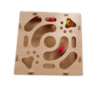 Cat Nail File Enrichment Box,Interactive Claw Trimmer | with Bell and Ball Cat Scratch Puzzle Enrichment Box,for Kittens Puppies Dogs Small Medium Large Breeds Cage Crate