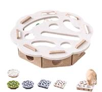 Cat Nail File Enrichment Box, Kitten Nail File Scratcher, Felt Maze Cat Toys, Interactive Cats Brain Trainin Puzzle Toy, Built-In Bell Ball Is Suitable For Cats Play Claw Care, Hunting(Camel-A)