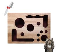 Cat Nail File Enrichment Box, Multi Cat Scratch Puzzle Enrichment Box, Nail File Stress Free Alternative to Clippers and Grinders for Bored Cats Self Play (#A)