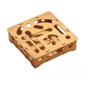 Cat Nail File Enrichment Box,Wooden Boxes Ball And Sandpaper Inside Gift For A Cats That Hates Having Its Nails Trimmed Cat Scratch Puzzle Enrichment Box Nail File Stress Free Alternative (B)