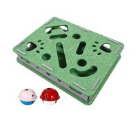 Cat Nail File Scratch Box - Quiet Interactive Clippers with 2 Bell Balls | Felt Enrichment Puzzle Box for Natural Claw Classification