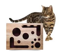 Cat Nail File Scratcher Enrichment Box, cat scratch puzzle enrichment box with Sandpaper Insert, nail file box for cats to Clippers and Grinders for Indoor Cats’ Scratching and Enrichment(#1pc)