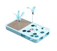 Cat Nail File Scratcher Interactive Self-Play Puzzle Claw Scratcher | Claw Craft Cat Nail Trimmer Box for Bedroom Living Room Garden Outdoor Home Daily Training Boredom