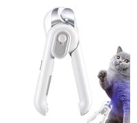 Cat Nail Scissors - Claw Cutter with LED Lighting | Cat Claw Cutter for Daily Care, Under the Shower, Bathing, Travel, Home and Salon