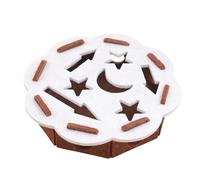 Cat Nail Scratcher Enrichment Box - Brain-Boosting Interactive Toy, Indoor Claw Felts Plays Station, 30x30x7cm + 2 Bell Balls, ABS Durabl Felt Design | Kitten Furniture Grooming Couch Corner Carpet