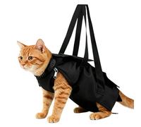 Cat Nail Trimming Restraint,Nylon Anti Scratch Adjustable Portable,Cat Restraint for Nail Clipping - for Dog Puppy Kitten Small Medium Pet Shower Washing Clipping Injecting Examining
